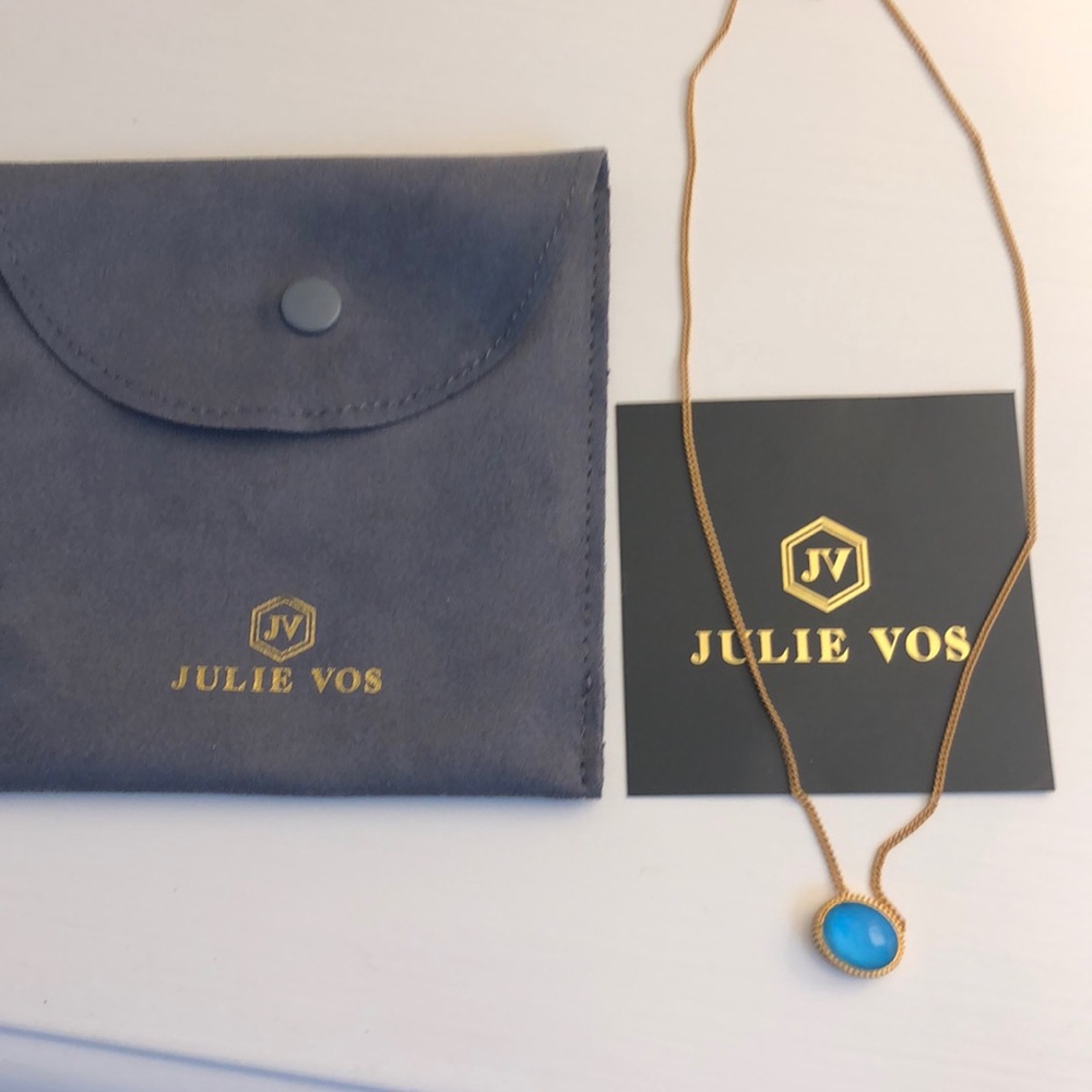Julie Vos blue stone necklace